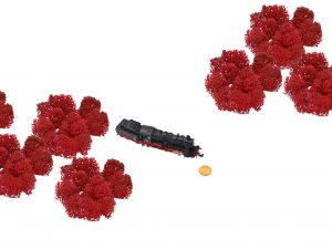 Muwse Islandmoos Mohnrot 50 g Maßstab Spur N Modellbau