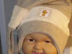 Zipfelmütze Wintermütze "Fabian" beige  Gr. 54/56