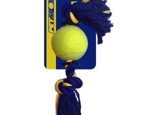 PETSPORT Medium-2-Knotenseil mit Ball