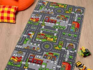 Spielteppich City 100x165cm