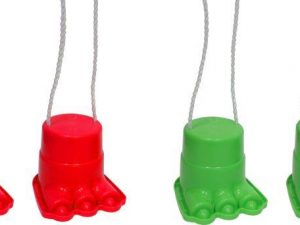 OA Laufdosen "Dino-Füße", 2-fach sort.