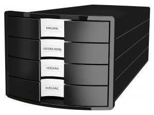 HAN Schubladenbox Impuls DINA4 sw