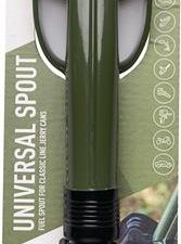 Ausgießstutzen f.Benzin/Diesel o.Fehlbetankungssperre L.280mm B.68mm grün