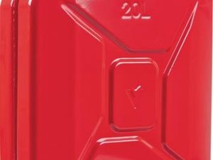 Kraftstoffkanister 20l Feuerrot RAL 3000 Stahlbl.0,9mm L345xB165xH470mm VALPRO