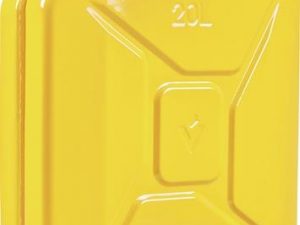 Kraftstoffkanister 20l Zinkgelb RAL 1018 Stahlbl.0,9mm L345xB165xH470mm VALPRO