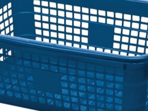 Korb L620xB425xH250mm 45 lPE blau LOCKWEILER