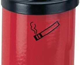 Wandascher Ø110xH120mm rot m.Kippvorrichtung TKG