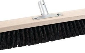 Saalbesen Rosshaar L.600mm m.Metallstielhalter Flachholz