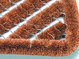 Fußmatte Kokosbürsten natur Kokos/Stahl L390xB590xS30mm