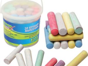 OA Straßenmalkreide im Eimer, 20 Stück