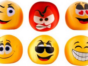 Spandex Bälle Emoticons 20cm sortiert, 1 Stück