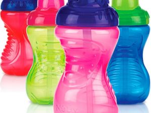 Nûby Soft Flip-It Trinkhalmflasche 300ml, 2 Stück